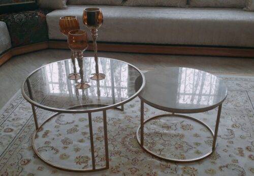 2 table gigogne marbre et verre photo review