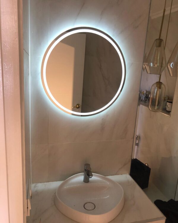 miroir rond salle de bain