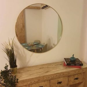 miroir décoratif en vrai laiton