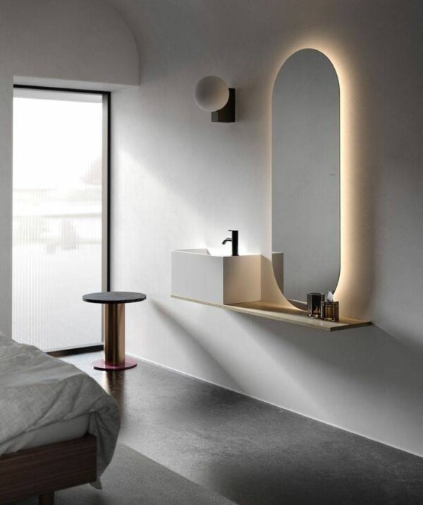 Miroir salle de bain ovale