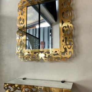 miroir décoratif avec étagère