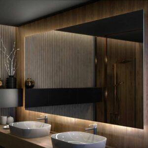 Miroir salle de bain LED rectangulaire