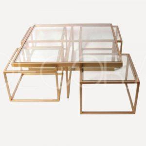 Table basse moderne en verre