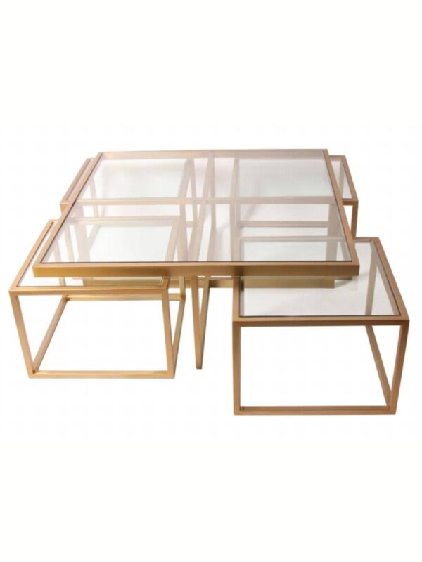 Table basse moderne en verre