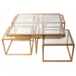 Table basse moderne en verre
