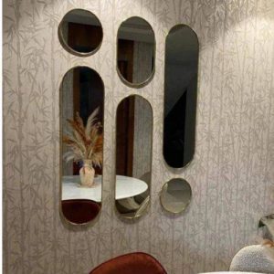 Miroir décoratif pour salon (6 pièces)