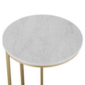 Table appoint marbre blanc 45 H