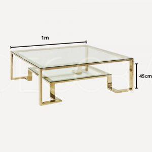 Table basse inox