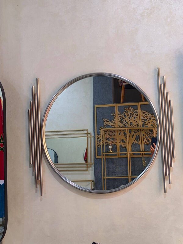 Miroir décoratif inox