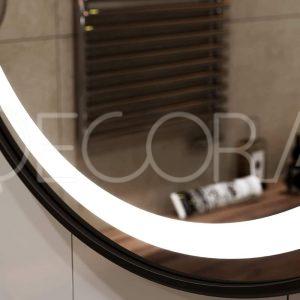 Miroir rond noir