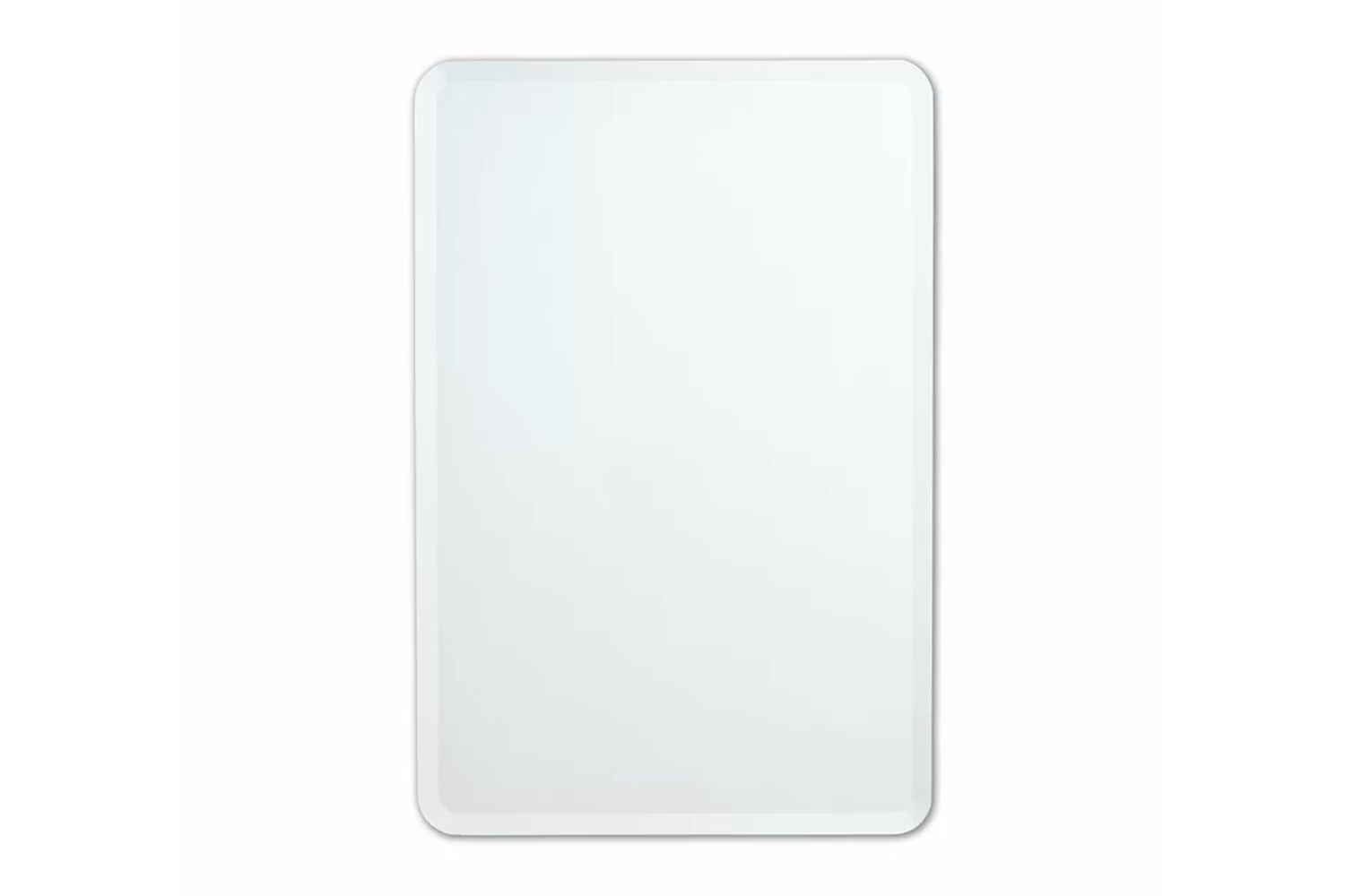 Wrought Studio Amoriah Miroir de salle de bain biseauté sans cadre