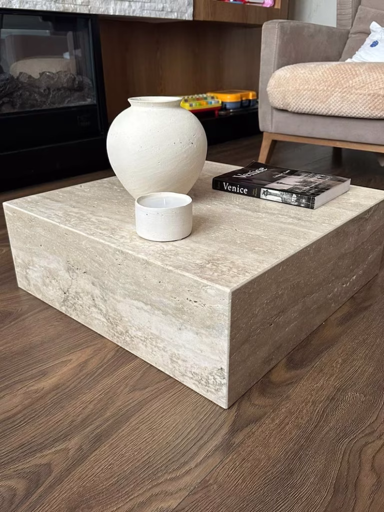 Travertin table